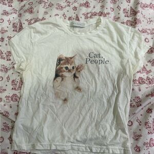 Charming Cat People White T-Shirt